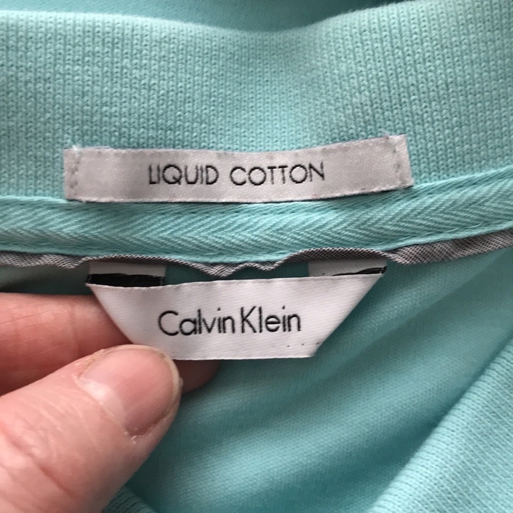 CALVIN KLEIN Mens Liquid Cotton Polo Shirt | XL - Picture 10 of 12